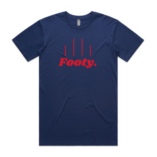 Red and Blue Footy Tshirt Thumbnail
