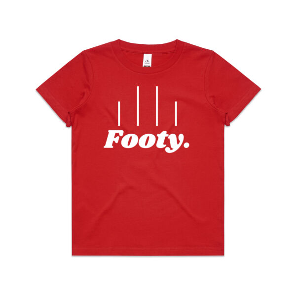 Red and White Footy t-shirt Thumbnail