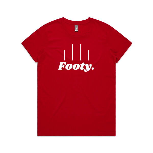 Red and White Footy t-shirt Thumbnail