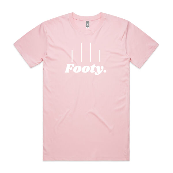 Pink and White Footy t-shirt Thumbnail