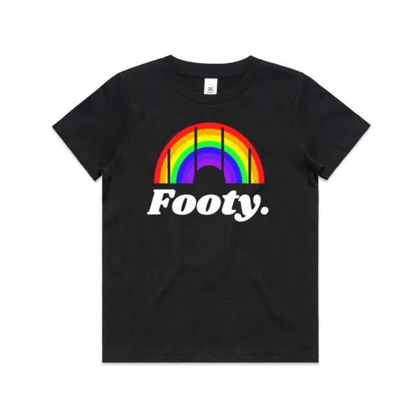 Rainbow Footy t-shirt - junior Thumbnail