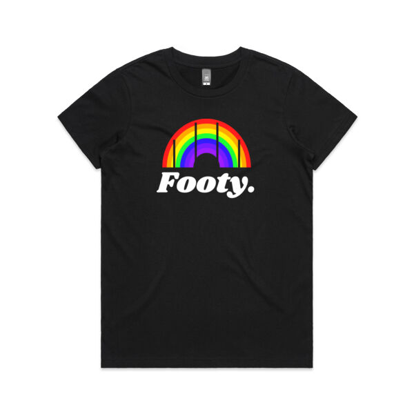 Rainbow Footy t-shirt - women Thumbnail